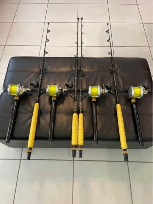 4 New Shimano Talica 20II 2 Speed reel with rods